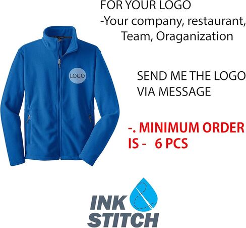 INK STITCH Ladies Custom Stitching Text Value Fleece Jackets - 12 Colors in Kuwait