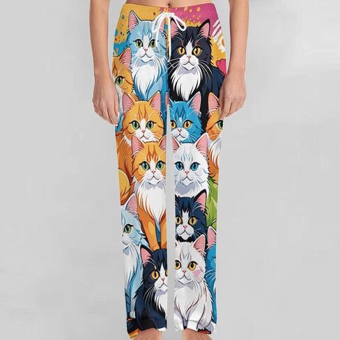Men Women's Unique Pajama Dalmatian Dog Print Lounge Pants Wide Leg in Saudi Arabia