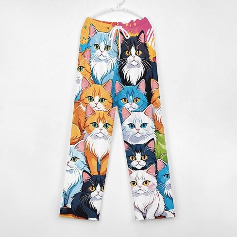 Men Women's Unique Pajama Dalmatian Dog Print Lounge Pants Wide Leg in Saudi Arabia