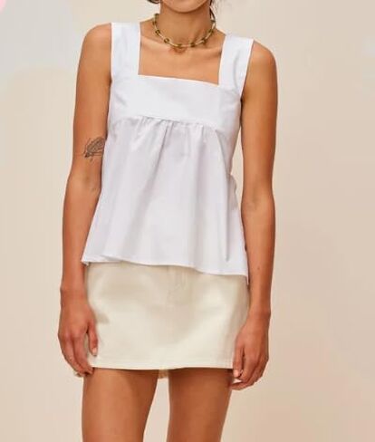 KOSUSANILL Y2k Gingham Tank Top Women Sleeveless Backless Square Neck Ruffle Peplum Babydoll Camisole Going Out Cami Blouse in Saudi Arabia