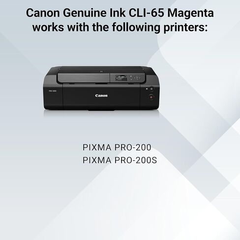 Canon CLI-65 Genuine Magenta Ink Tank, Compatible with PIXMA PRO-200, and PIXMA PRO-200S Printers in Saudi Arabia