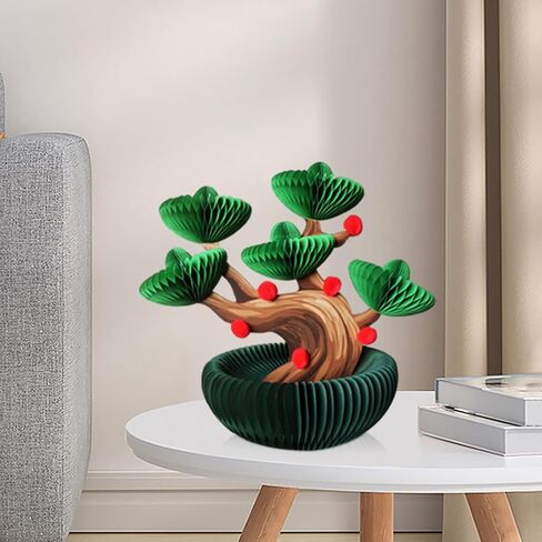 Party Decorations, Honeycomb Ornaments Fortune Tree, Desktop Ornaments Wealth Tree, Used for Holiday Party Indoor Home Decoration Office for Wealth Luck Best Gift Bonsai in Saudi Arabia