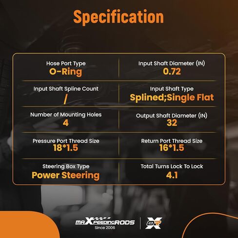 maXpeedingrods Power Steering Gear Box for GMC C1500 1969-1987, for Chevrolet C10 1969-1987, CP50014, SGB10TRK in Saudi Arabia