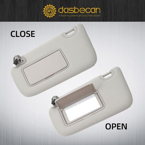 Dasbecan Driver Side Sun Visor w/O Light متوافق مع Nissan Sentra 2013 2014 2015 2015 2017 2018 2019 in Saudi Arabia
