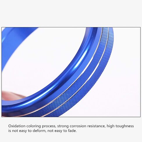 إكسسوارات تعديل السيارة الداخلية مناسبة لـ Alfa Romeo Giulia Stelvio 2015-2023 إكسسوارات زخرفة ترقية سبائك الألومنيوم (Red ، Air Condition Ring 4pc/set) in Kuwait