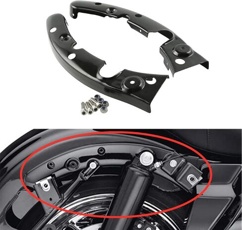 TCMT Gloss Black Fender Support Kit Fit for Harley Touring CVO Electra Glide Road Glide Glide Road King Ultra Limited 2014-2025 CVO Limited 2014-2020 in Saudi Arabia