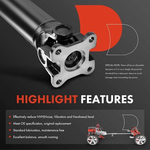 A-Premium Rear Complete Drive Shaft Prop Shaft Driveshaft Assembly Compatible with Ford Expedition 2007-2014 & Lincoln Navigator 2007-2014, 4WD, Replace# 7L1Z4602A, DL1Z4602A in Saudi Arabia