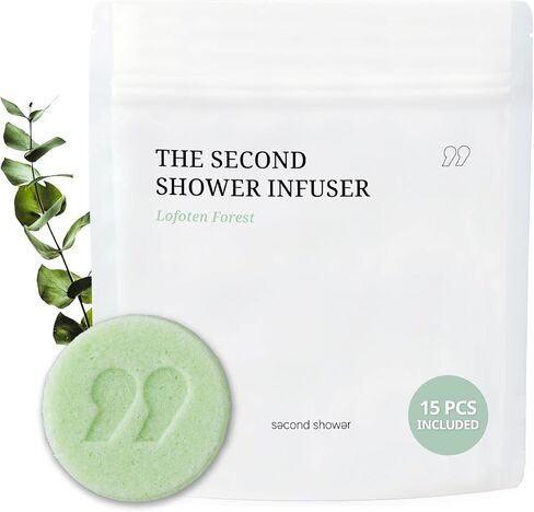 SecondShower Infuser Set 15 Aroma Infusers (Aroma Collection) Essential Oils for Aromatherapy, Hydration & Skin-Nourishing Formula, Spa-Like Shower Experience in Saudi Arabia