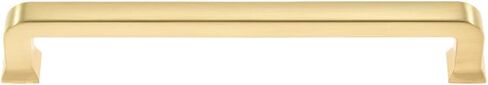6.3 in. Center to Center Zinc Cabinet Pull Brushed Brass in Saudi Arabia