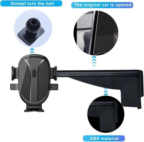 Car Phone Holder for 2024 VW/Volkswagen Atlas/Altas Cross Sport Accessories Dash Mount Cell Phone Holder for 2024 Atlas Metal Ball Adapter Phone Stand Arm Fit for Most Smartphones in Saudi Arabia