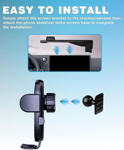 Car Phone Holder for 2024 VW/Volkswagen Atlas/Altas Cross Sport Accessories Dash Mount Cell Phone Holder for 2024 Atlas Metal Ball Adapter Phone Stand Arm Fit for Most Smartphones in Saudi Arabia