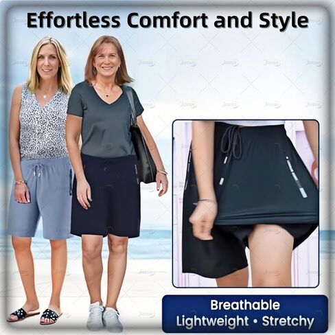 CaperuGreod ICY Shorts - Comfyfit Pants for Older Women, Lightweight Summer Casual Pants in Saudi Arabia