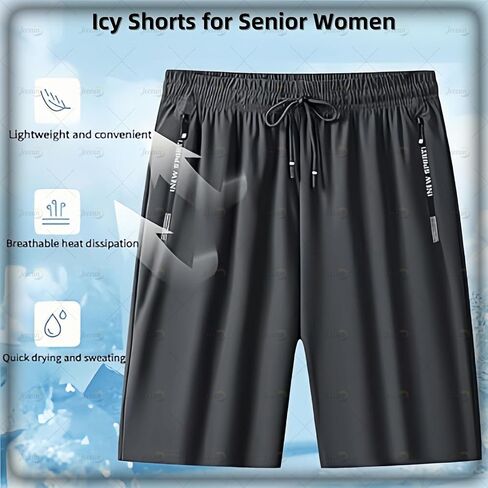 CaperuGreod ICY Shorts - Comfyfit Pants for Older Women, Lightweight Summer Casual Pants in Saudi Arabia