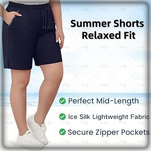 CaperuGreod ICY Shorts - Comfyfit Pants for Older Women, Lightweight Summer Casual Pants in Saudi Arabia