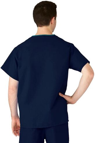 Medline AngelStat للجنسين القابل للعكس V-Neck Scrub Top M610nthl-CA ، 1 رطل in Kuwait