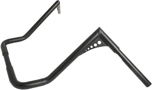 TCMT Black 14" Rise Ape Hanger Bar 1-1/4" Fat Handlebar Fits For Harley Dressers Baggers Touring CVO Street Glide Tri Glide Electra Glide 1982-2023 in Saudi Arabia