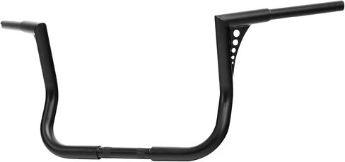 TCMT Black 14" Rise Ape Hanger Bar 1-1/4" Fat Handlebar Fits For Harley Dressers Baggers Touring CVO Street Glide Tri Glide Electra Glide 1982-2023 in Saudi Arabia