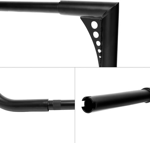 TCMT Black 14" Rise Ape Hanger Bar 1-1/4" Fat Handlebar Fits For Harley Dressers Baggers Touring CVO Street Glide Tri Glide Electra Glide 1982-2023 in Saudi Arabia