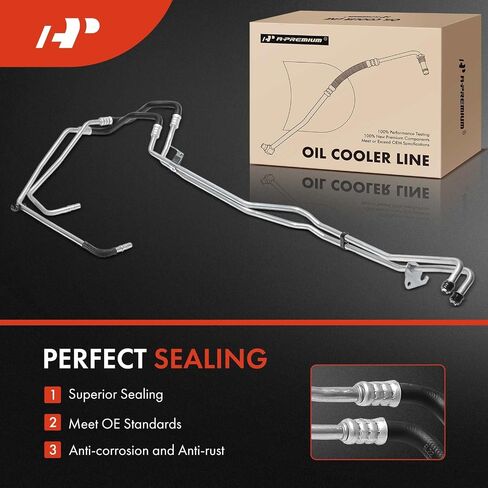 A-Premium Automatic Tommicative Oil Toxmbly مجموعة خرطوم خط خرطوم متوافق مع Ford F-250 F-450 F-550 Super Duty 2017-2019 ، F-350 Super Duty 2017-2020 2022 in Saudi Arabia
