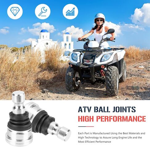 Upper and Lower Front Ball Joint for Polaris RZR 800 570 900, Sportsman 850, Scrambler 1000, Polaris Ranger 800 900 XP/Crew, Replaces for 7061220 7081924, 4 Pcs in Saudi Arabia