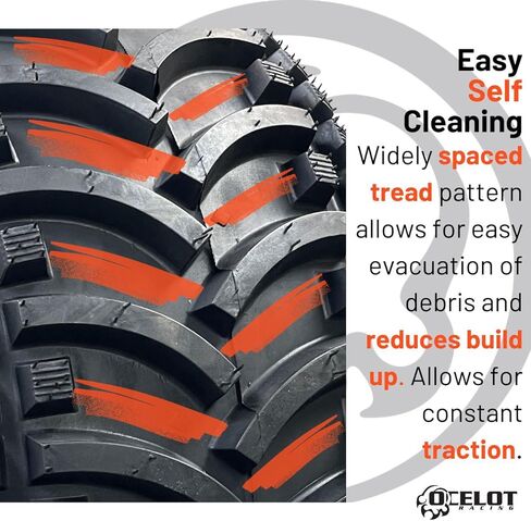 Ocelot Cross Country 4-Ply Modified V-Tread Utility ATV Tire 22X11-8 P308 in Kuwait