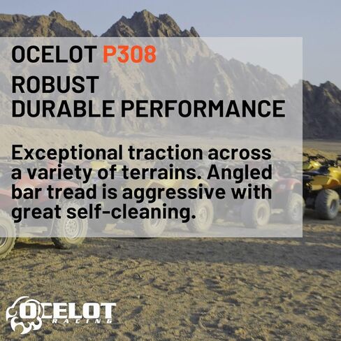 Ocelot Cross Country 4-Ply Modified V-Tread Utility ATV Tire 22X11-8 P308 in Kuwait