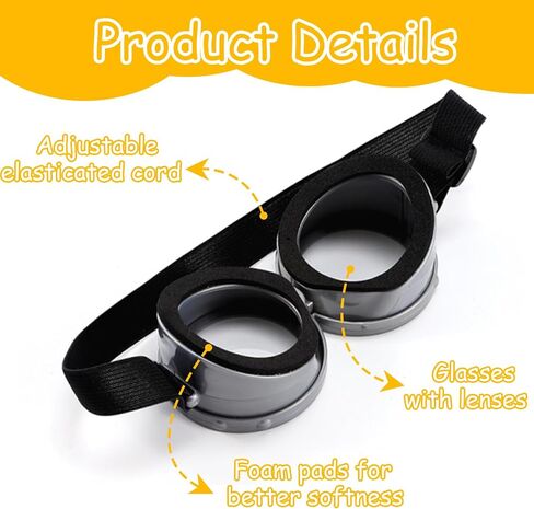 8Pcs Halloween Costume Accessories Adult,Yellow Costume Accessories,Goggles/Beanie/Gloves, Cosplay Party Set in Saudi Arabia
