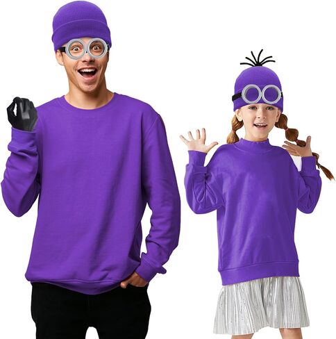 8Pcs Halloween Costume Accessories Adult,Yellow Costume Accessories,Goggles/Beanie/Gloves, Cosplay Party Set in Saudi Arabia