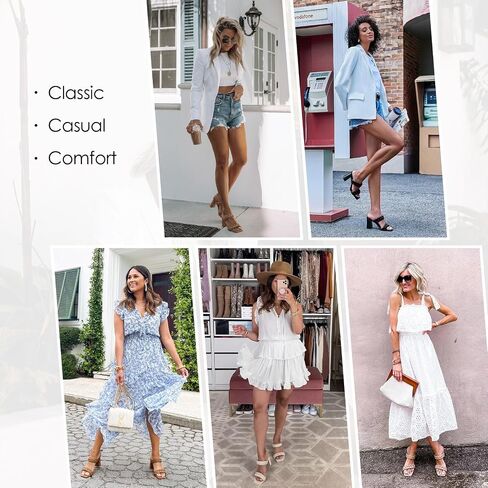 Syktkmx Womens Braided Heels Sandals Chunky Block Heel Double Strap Summer Dressy Sandal in Saudi Arabia