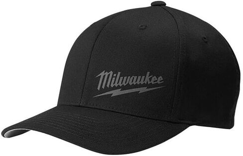 Milwaukee 504BSM Unisex-Adults Fitted Hat 63% Polyester 34% Cotton 3% Spandex Black in Saudi Arabia