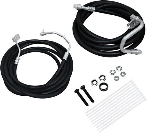 Rear Auxiliary AC Hoses Lines Kit Fits for Chevy Suburban Cadillac Escalade ESV GMC Yukon XL 2007-2014, Black in Saudi Arabia