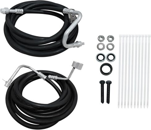 Rear Auxiliary AC Hoses Lines Kit Fits for Chevy Suburban Cadillac Escalade ESV GMC Yukon XL 2007-2014, Black in Saudi Arabia
