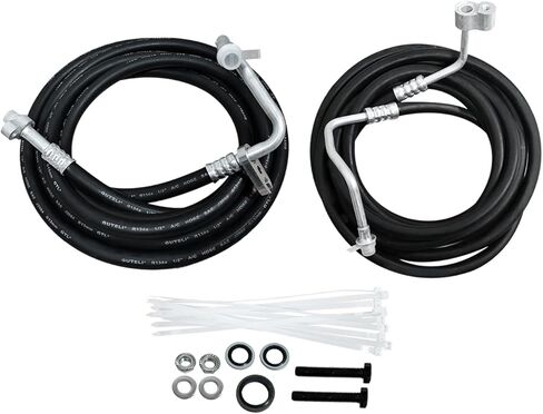 Rear Auxiliary AC Hoses Lines Kit Fits for Chevy Suburban Cadillac Escalade ESV GMC Yukon XL 2007-2014, Black in Saudi Arabia