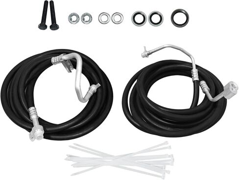 Rear Auxiliary AC Hoses Lines Kit Fits for Chevy Suburban Cadillac Escalade ESV GMC Yukon XL 2007-2014, Black in Saudi Arabia