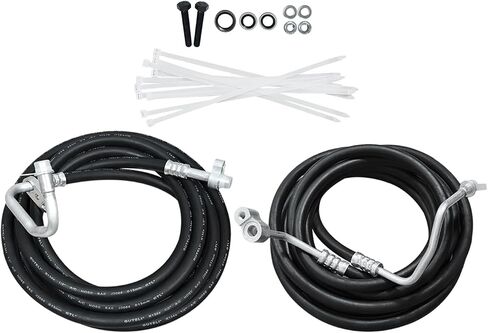 Rear Auxiliary AC Hoses Lines Kit Fits for Chevy Suburban Cadillac Escalade ESV GMC Yukon XL 2007-2014, Black in Saudi Arabia