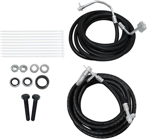 Rear Auxiliary AC Hoses Lines Kit Fits for Chevy Suburban Cadillac Escalade ESV GMC Yukon XL 2007-2014, Black in Saudi Arabia