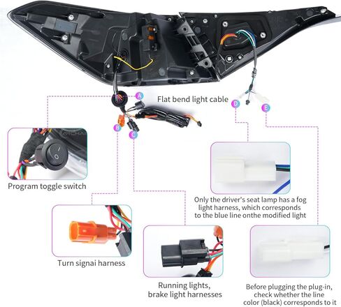 مصابيح خلفية RGB متوافقة مع الجيل الحادي عشر من هوندا سيفيك 2022-2024 سيدان، مجموعة مصابيح خلفية LED لبدء تشغيل الرسوم المتحركة/إشارة الانعطاف التسلسلية in Kuwait