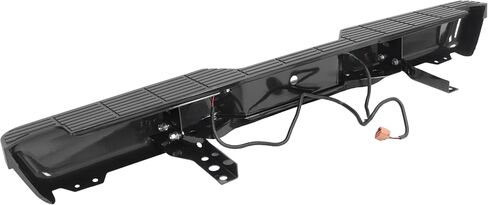 HECASA Rear Step Bumper Compatible with 1993-2011 Ford Ranger Fleetside/Styleside Supercrew FO1102306 W/Brackets & LED Lights w/o Parking Aid Sensor Holes Black in Saudi Arabia