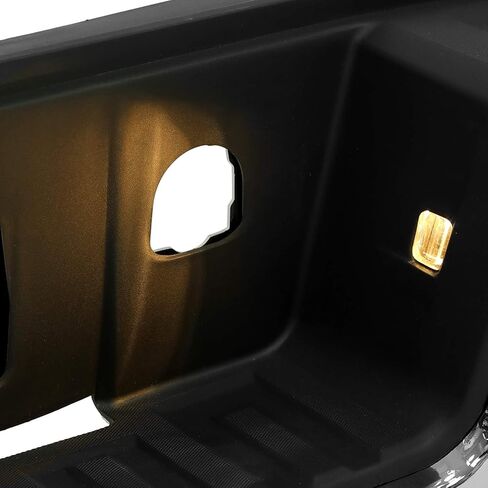 تجميع الخطوة الخلفية Ecotric مجموعة الوفير المتوافقة مع 2014-2019 Chevy Chevrolet Silverado & GMC Sierra 1500 استبدال Chrome لـ GM1103176 GM1103175 (W/O SENSOR HOLES W/CONNER STEP) in Saudi Arabia