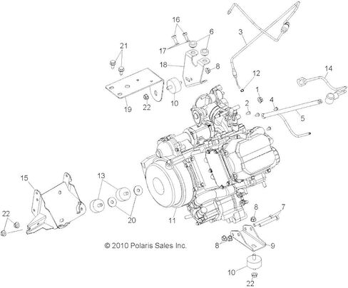 Polaris Ranger Throttle Cable, Genuine OEM Part 7081675, Qty 1 in Saudi Arabia