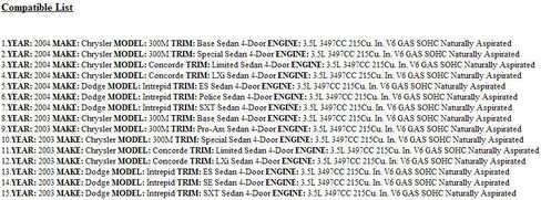 2003 300 3.5L Computer P04896722 ECU ECM PCM "مبرمج إلى Vin الخاص بك" in Kuwait