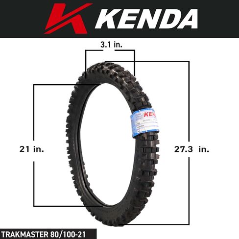 Kenda Trakmaster K760 110/90-19 Rear Tire for Motorcycles, Dirt Bikes, and City Bikes - Durable Off-Road & Street Performance with Keychain 110x90x19 in Saudi Arabia