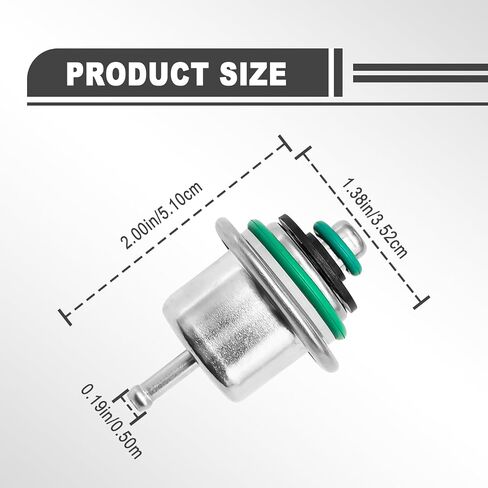 منظم ضغط حقن وقود السيارات منظم البرونز مع حلقة معدنية متوافقة مع Jeep Wrangler 1991 1992 1993 1994 1995 OEM#12460604 in Kuwait