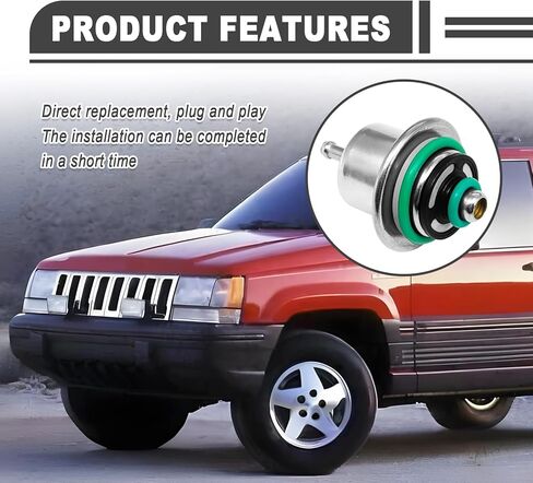 منظم ضغط حقن وقود السيارات منظم البرونز مع حلقة معدنية متوافقة مع Jeep Wrangler 1991 1992 1993 1994 1995 OEM#12460604 in Kuwait