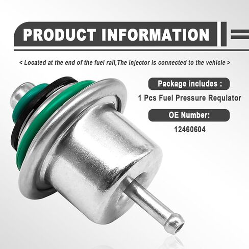 منظم ضغط حقن وقود السيارات منظم البرونز مع حلقة معدنية متوافقة مع Jeep Wrangler 1991 1992 1993 1994 1995 OEM#12460604 in Kuwait
