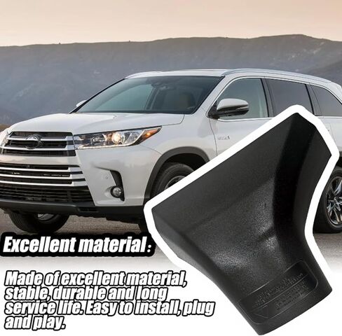 Front Left Roof Rack Rail Cover End Cap,Compatible with Toyota Highlander LE XLE Platinum Hybrid 2020-2024 (Not L, LE),Replacement PT767-48201-CV in Saudi Arabia