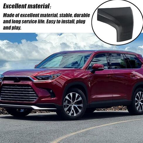 Front Left Roof Rack Rail Cover End Cap,Compatible with Toyota Highlander LE XLE Platinum Hybrid 2020-2024 (Not L, LE),Replacement PT767-48201-CV in Saudi Arabia