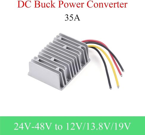 1pcs DC 24V/36-48V to 12V/13.8V/19V DC-DC Power Converter 35A Buck Regulator Step-Down Voltage Supply Moudle for Car(36-48V to 13.8V) in Saudi Arabia