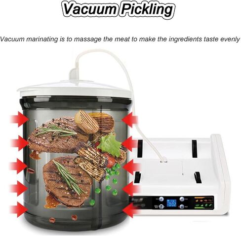 Electric Vacuum Food Tumbling Machine Multi-Marinator, Commercial Vacuum Tumbler Marinating Machine for Meat&Vegetable, Canister Meat & Vegetable Marinator Pickled Flavor in Saudi Arabia