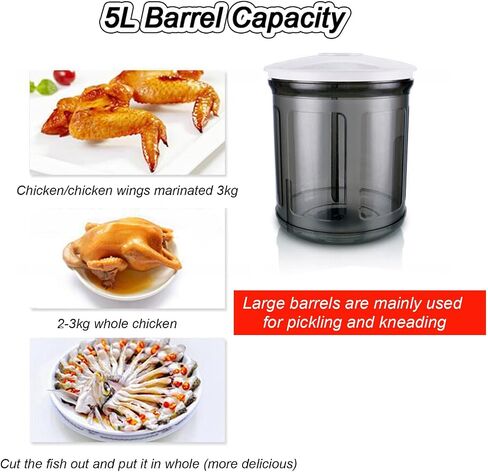 Electric Vacuum Food Tumbling Machine Multi-Marinator, Commercial Vacuum Tumbler Marinating Machine for Meat&Vegetable, Canister Meat & Vegetable Marinator Pickled Flavor in Saudi Arabia